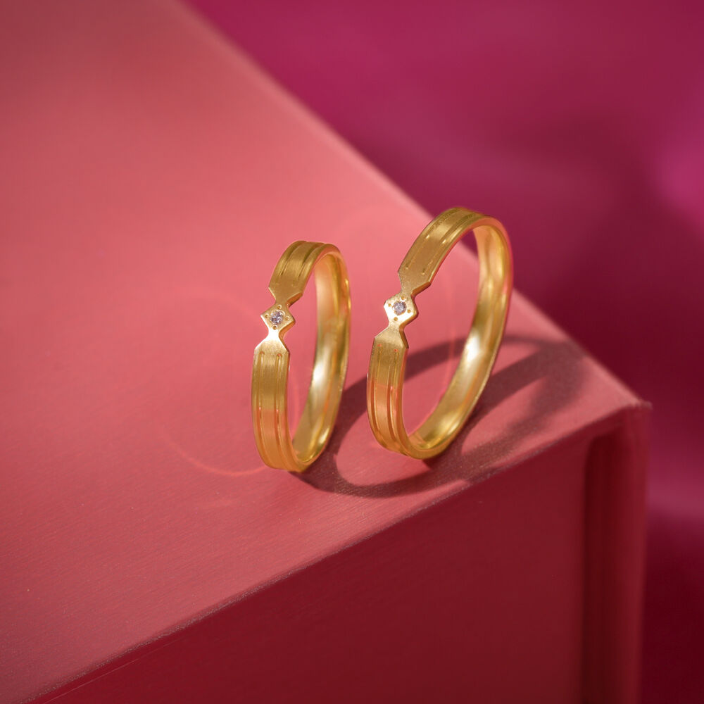 Buy 20+ Couple Band Rings Designs | Couple Rings Online in India 2022 |  Kasturi Diamond