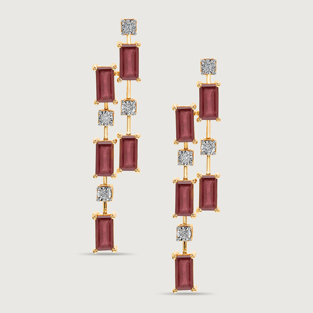 Kumari Ruby Drop Earring – WATER LILY TREASURE