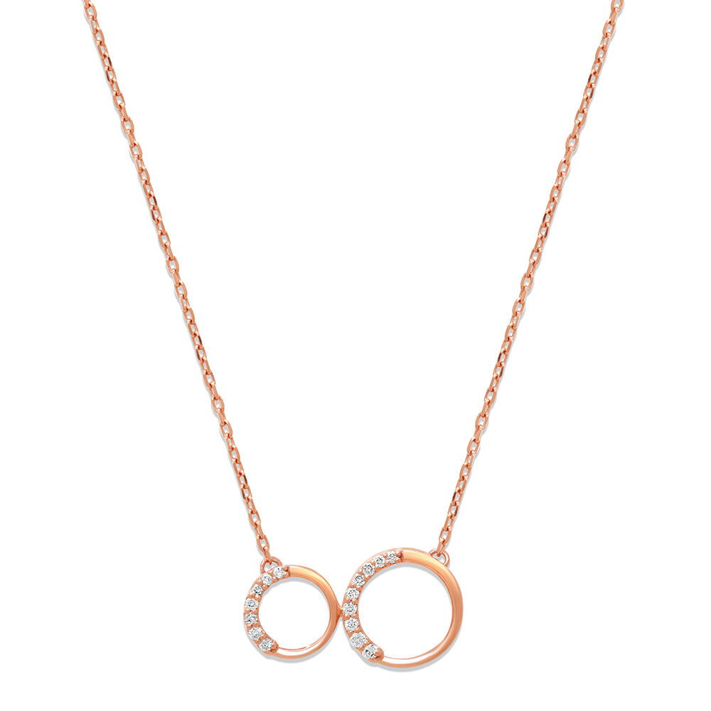 AnotherKiss Mother Daughter Necklace, Sterling Silver 2 Circle India | Ubuy